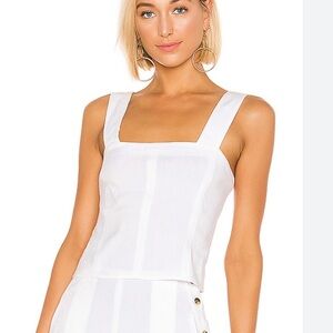 Vince Wide Strapped Cropped Shell Tank Size 2